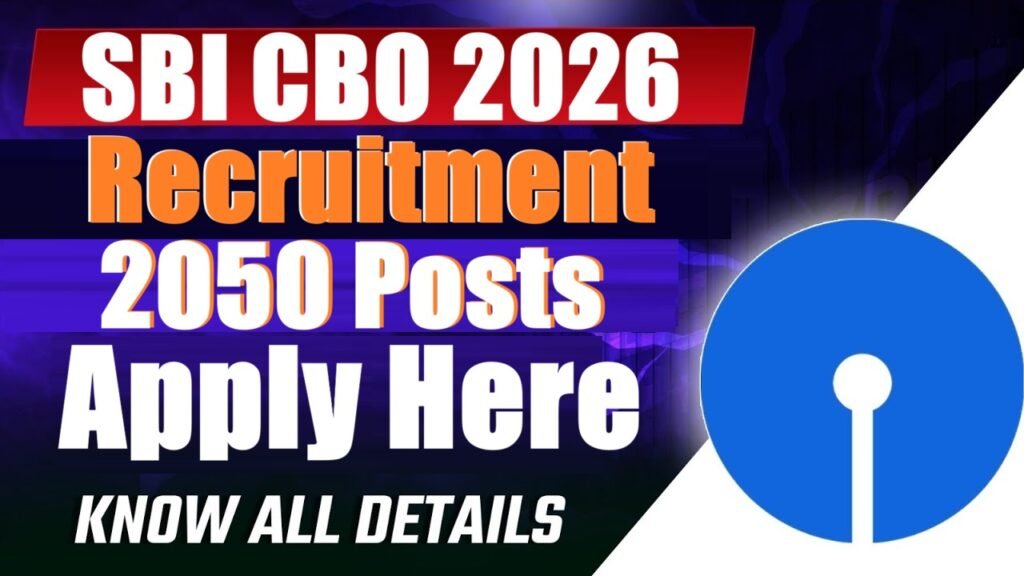 SBI Bank CBO Recruitment 2026