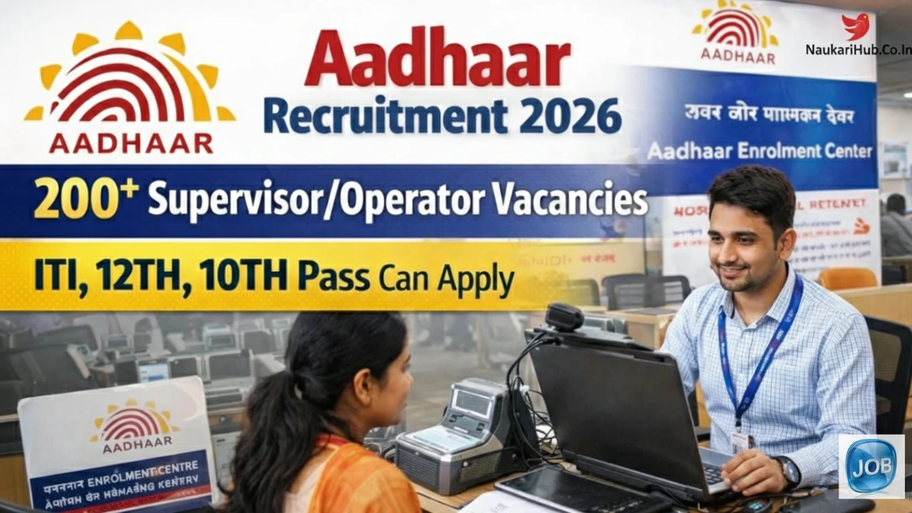 Aadhar Operator Supervisor Recruitment 2026
