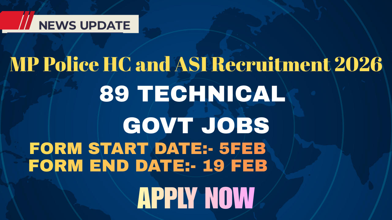MP Police HC and ASI Recruitment 2026