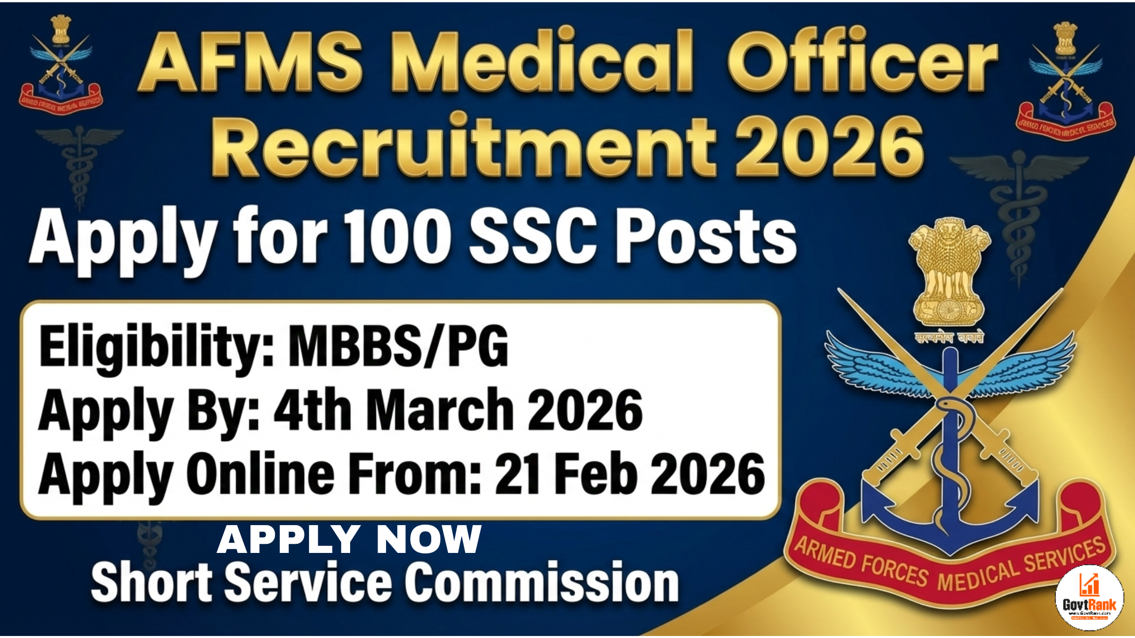 AFMS Recruitment 2026