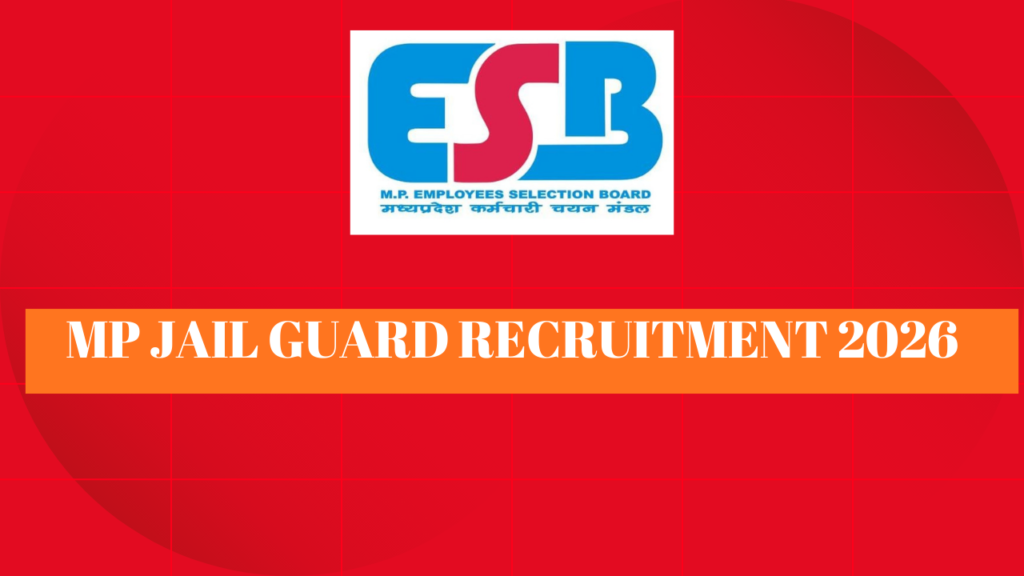 MP Jail Guard Recruitment 2026