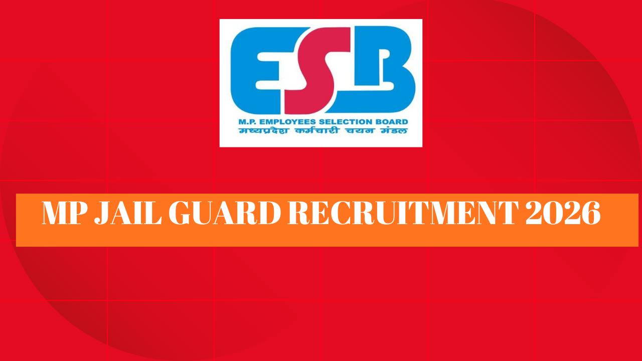 MP Jail Guard Recruitment 2026