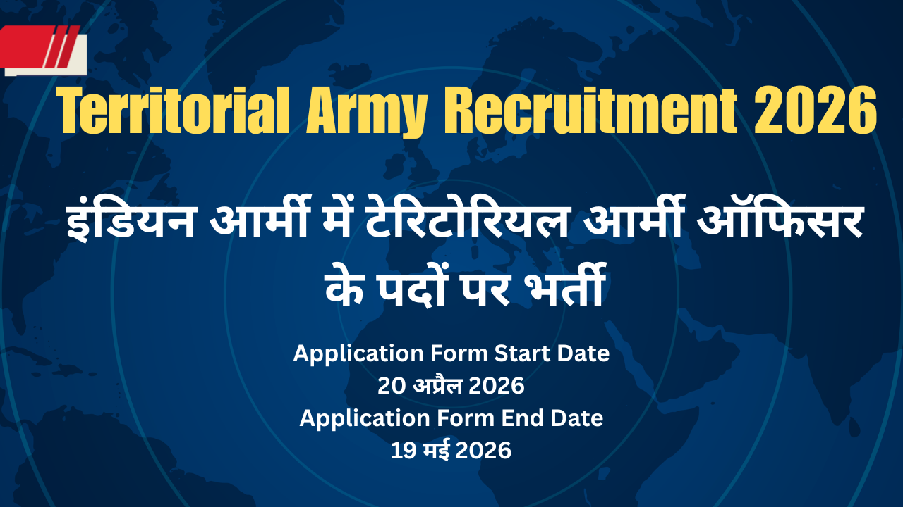Territorial Army Recruitment 2026